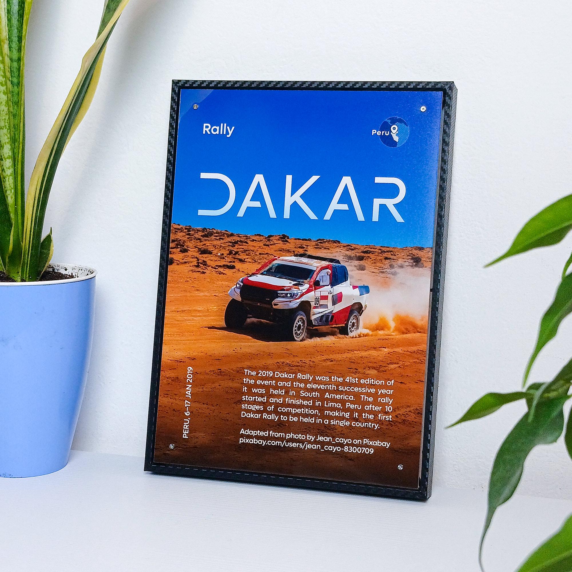 Paris Dakar Rally Poster - Etsy