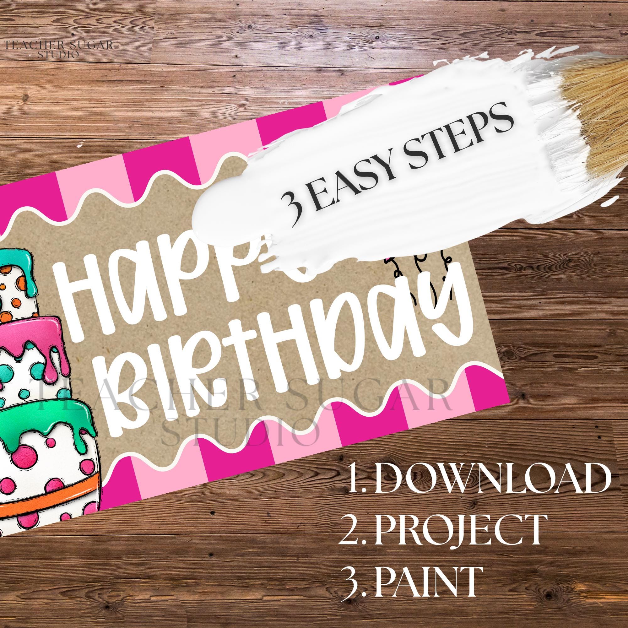 Birthday Banner Editable Canva Template, Custom Party Sign Design With ...
