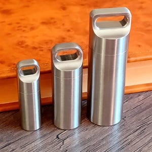 Miniaturowe etui na tabletki ze stali nierdzewnej, wodoodporne, codzienne pudełko na tabletki – wybierz swój rozmiar