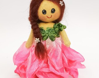 Handmade Flower Fairy Doll: Pocket Cloth Doll, Waldorf Inspired