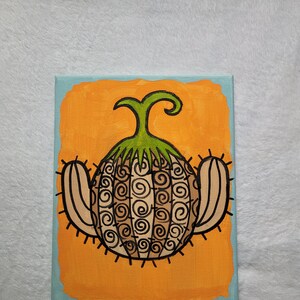 One Piece Devil Fruit Canvas Painting - Crocodile/ Suna Suna No Mi - Hand Made