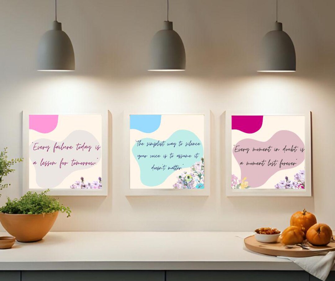Motivational Quote Art Print: Inspirational Home Office Decor (digital ...