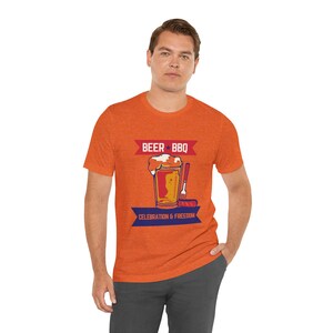 Beer BBQ Celebration Unisex Tee | Perfect for Summer Parties, Grilling Events, BBQ Lovers, Independence Day, Casual Wear