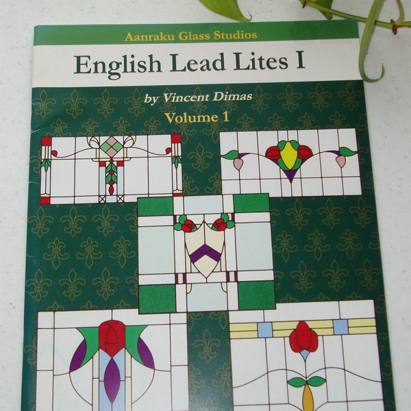 Stained Glass Pattern Book - English Lead Lites I- Patterns for Stained Glass