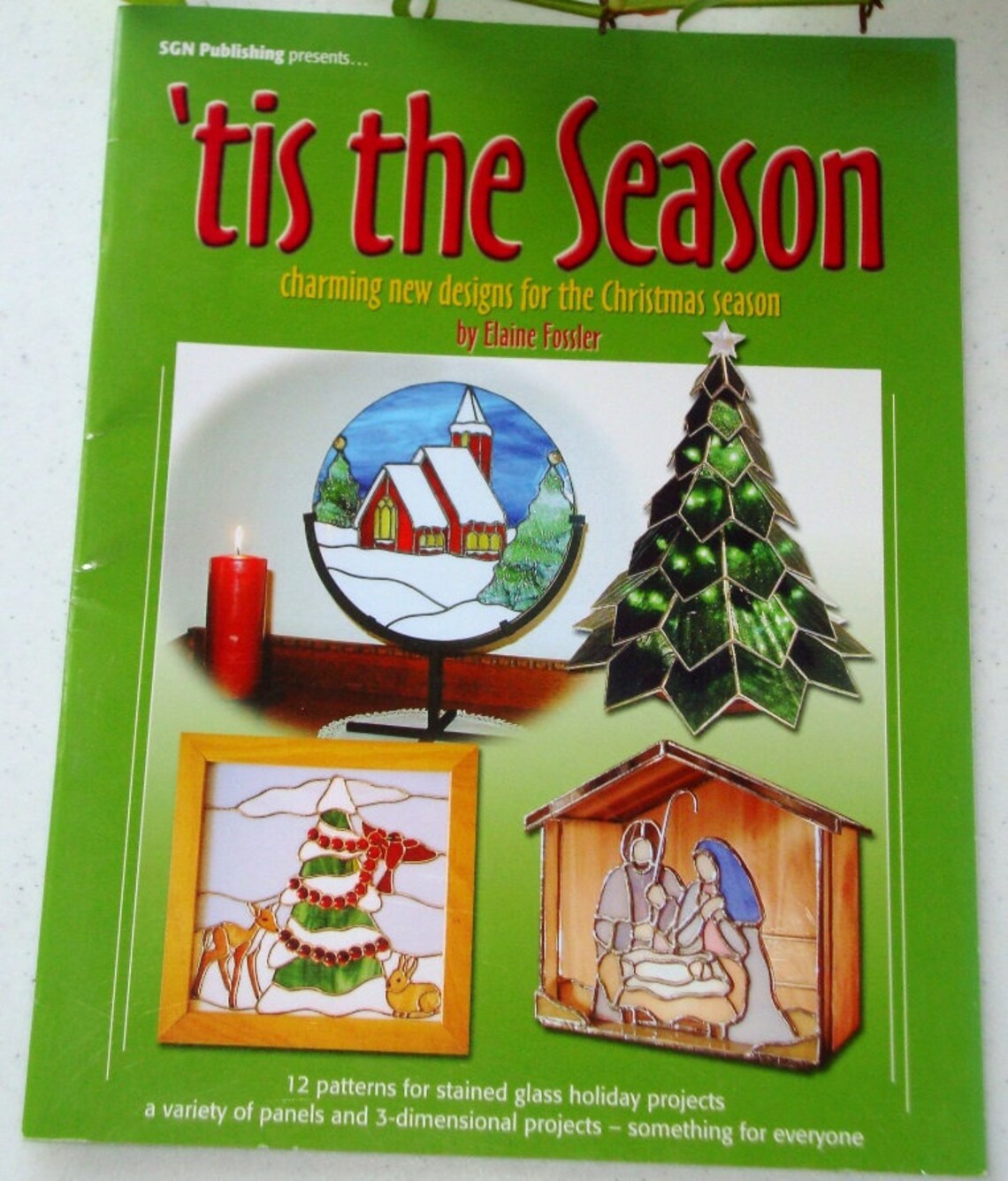 Stained Glass Pattern Book Tis the Season Patterns for Etsy