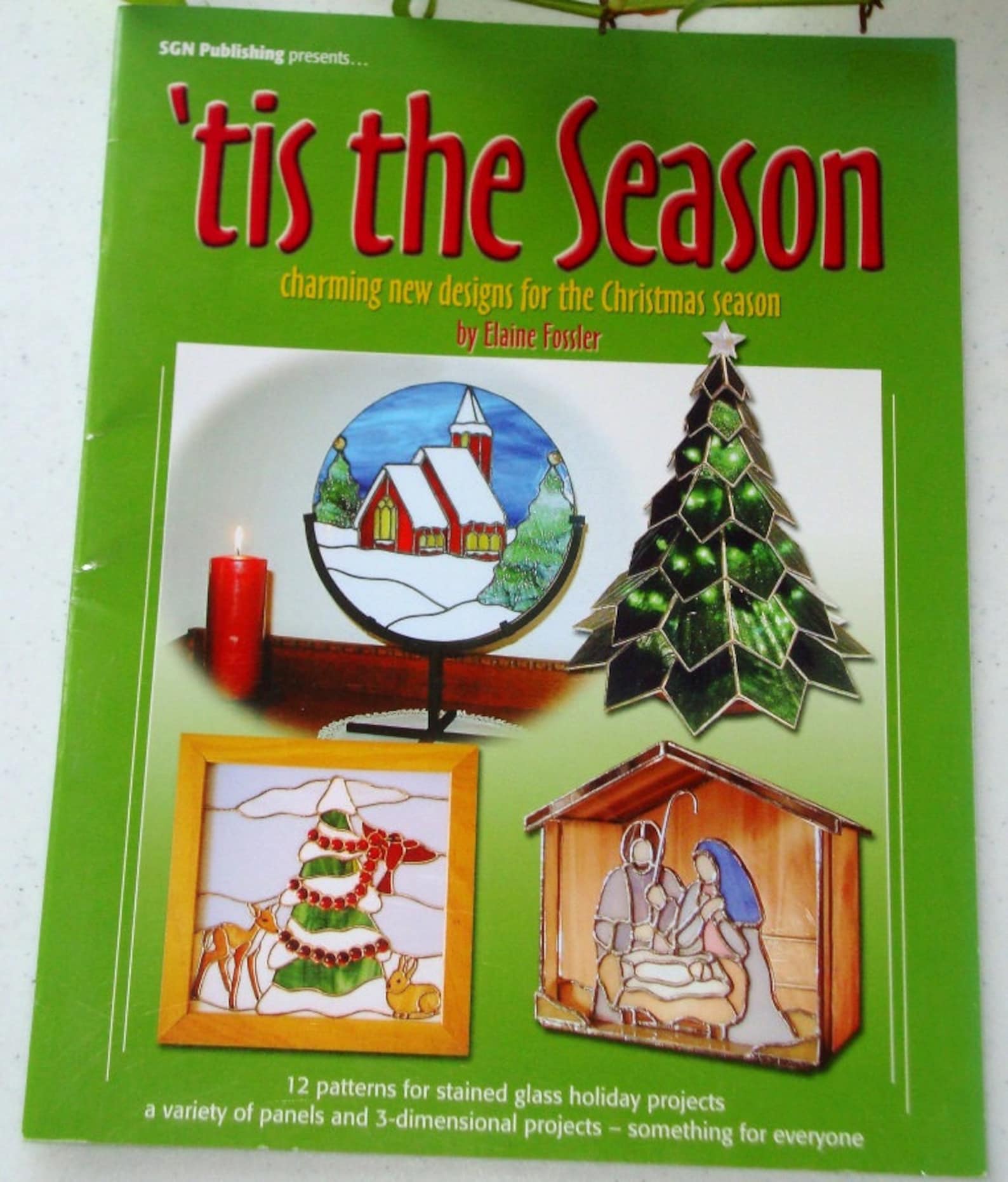 Stained Glass Pattern Book Tis the Season Patterns for Etsy