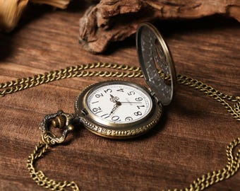 Vintage Style Pocket Watch, Personalized Pocket Watch, Engraved / Customized Pocket Watch, Anniversary Gift, Wedding Gift, Birthday Gift