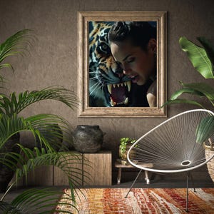 Tame the Wild – Collector’s Digital Art Edition (Tiger Spirit + Divine Feminine Power)