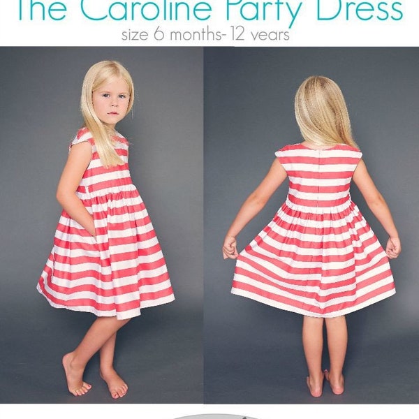 The Caroline Party Dress Pattern PDF