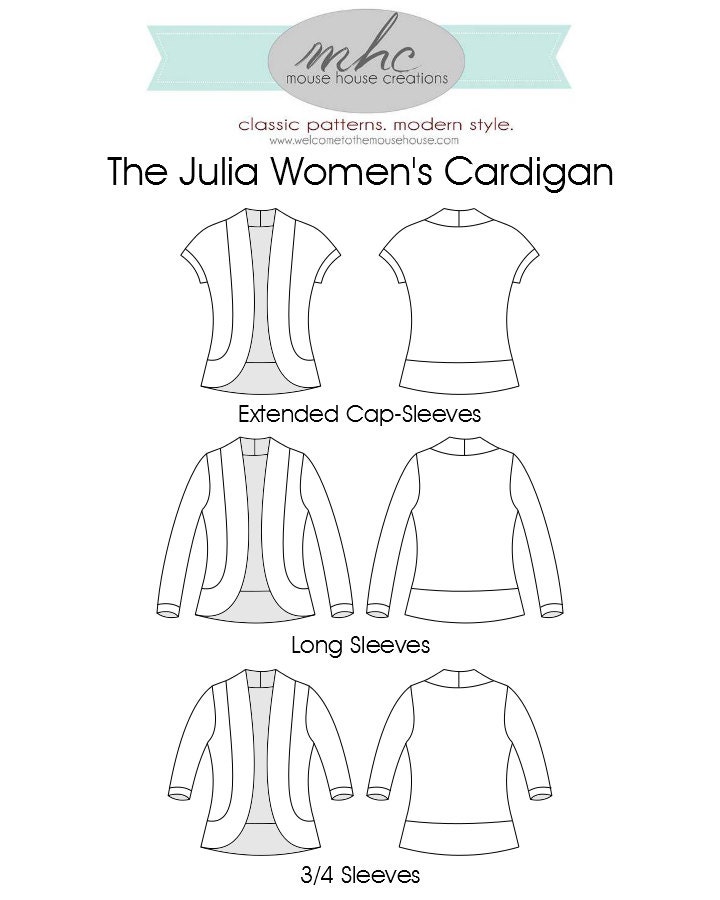 The Julia Women's Cardigan: Sizes Xs 3XL | Etsy