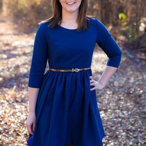 Die Damen Caroline Dress and Peplum PDF Nähanleitung Größe 0-22