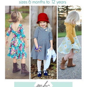 Janie Dress and Peplum sewing pattern