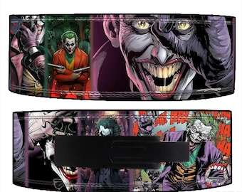 Cinto de alavanca Joker | Cinto de levantamento de peso | Cinto de levantamento de peso com alavanca Joker | Cinto de academia Joker DC | Cinto de levantamento de peso Joker DC