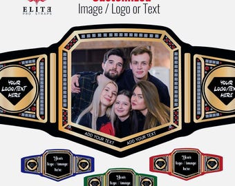 Custom Wrestling Championship Belt: Personalized Heavyweight Title, Leather Strap