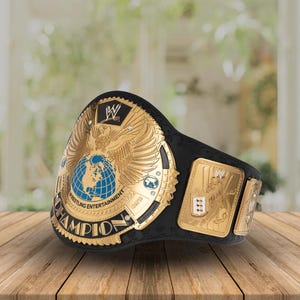 World Heavyweight Championship Replica Belt – 6MM Metal Plates, Adult Size Wrestling Title, Perfect for Fans & Cosplay