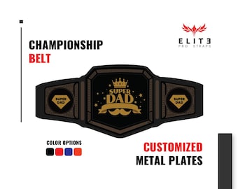 Custom Championship Belt: Personalized Wrestling Award, Adult Size