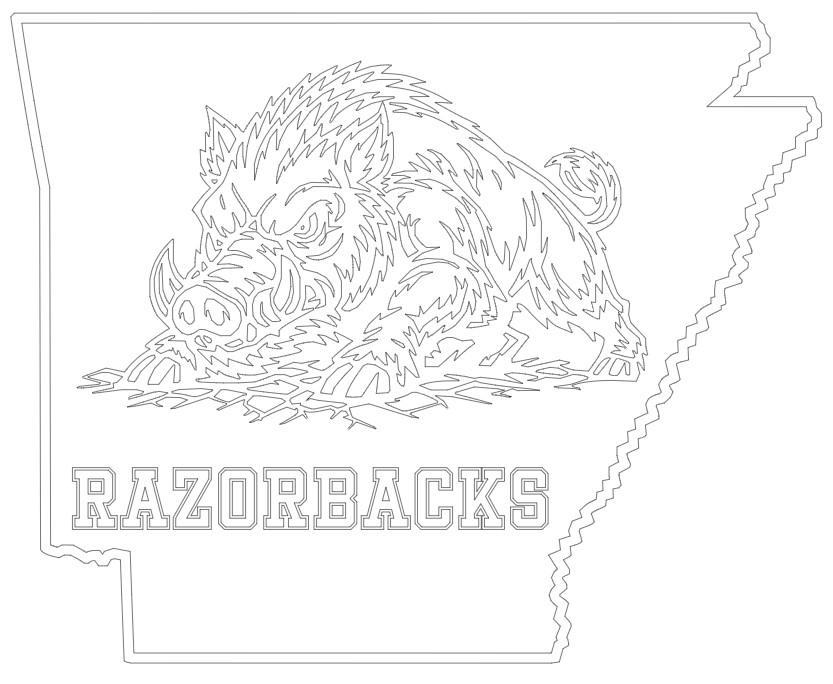 Arkansas Razorbacks CNC Laser File (digital Download) Includes DXF and ...