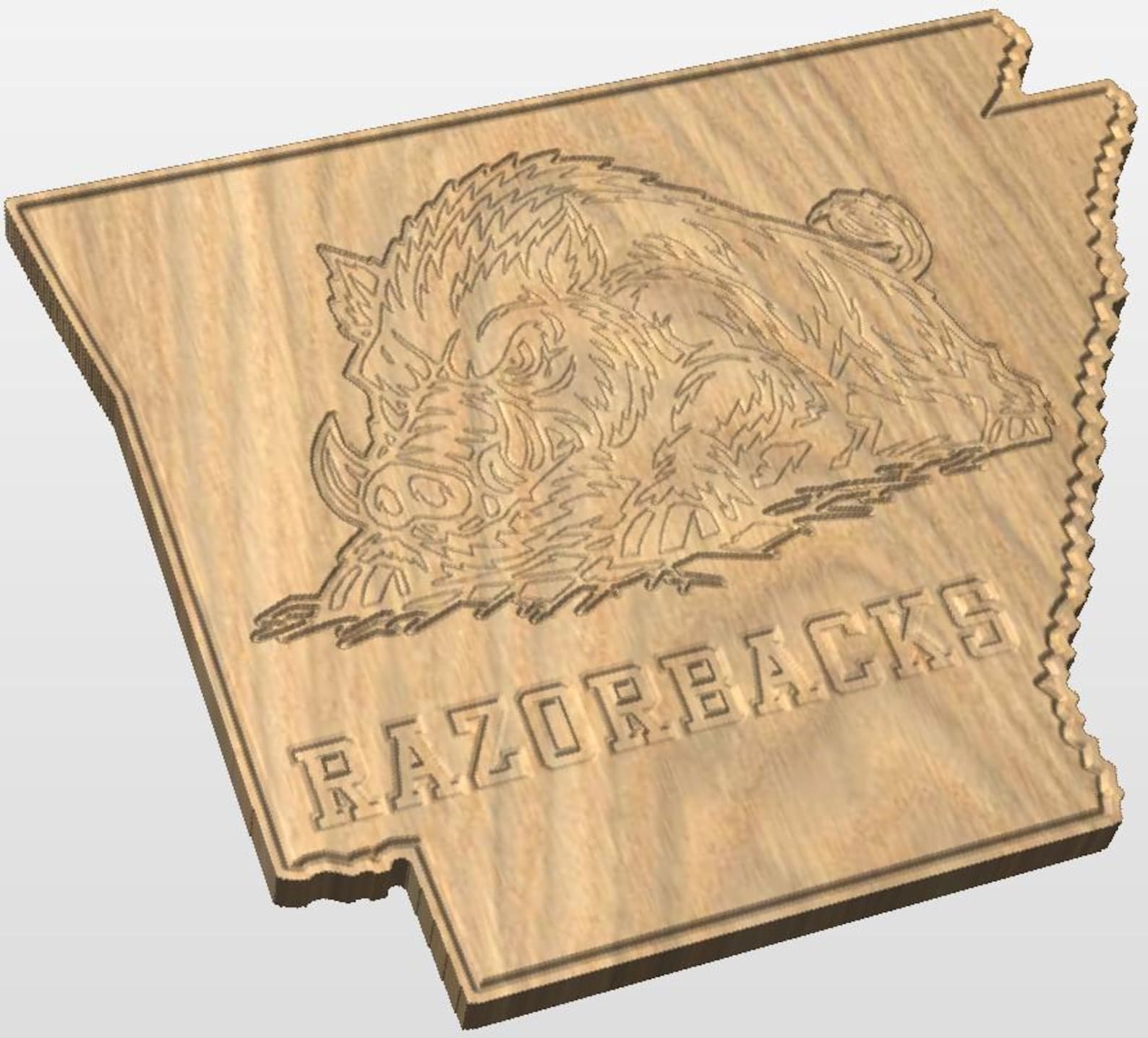 Arkansas Razorbacks CNC Laser File (digital Download) Includes DXF and ...