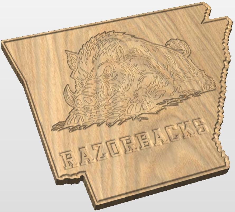 Arkansas Razorbacks CNC Laser File (digital Download) Includes DXF and ...