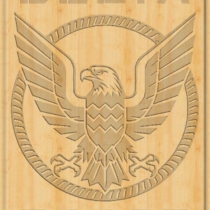 U.S. Army Delta Force Plaque CNC Laser File (Digital Download)  includes DXF and SVG files.
