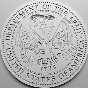 Digital Download - Create your own Department of the Army Seal plaque with this CNC file