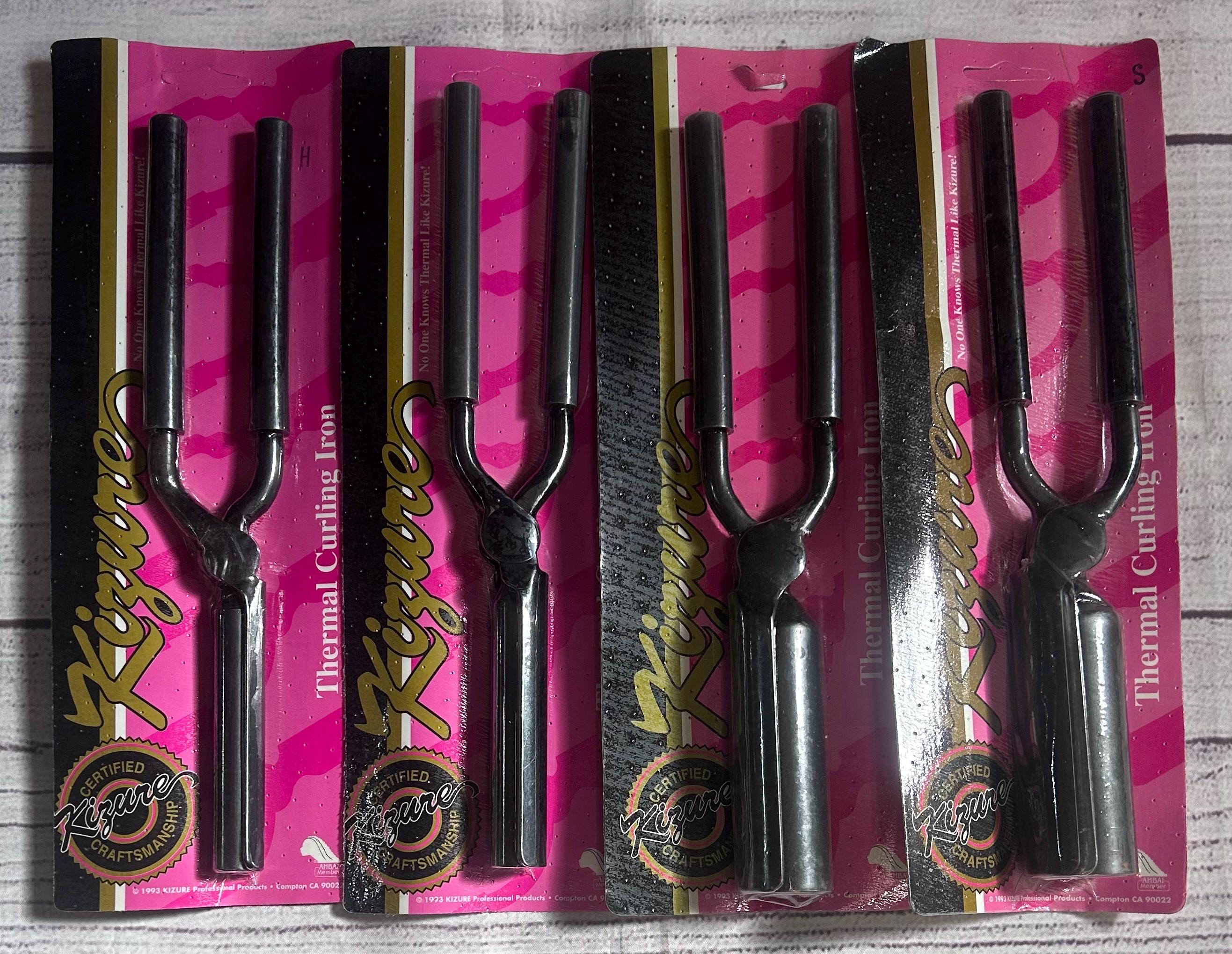 1993 Kizure Marcel Irons (hair Stove Irons) 6 Pc. 4 Irons & 2