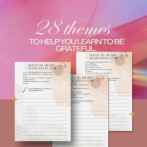 Gratitude Journal PDF | Printable Self-Care Workbook | Digital Mental Health Journal | Mindfulness Template | Daily Reflection Planne