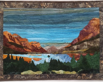 Glacier National Park: smeltbaar appliquépatroon Wild Goose Island