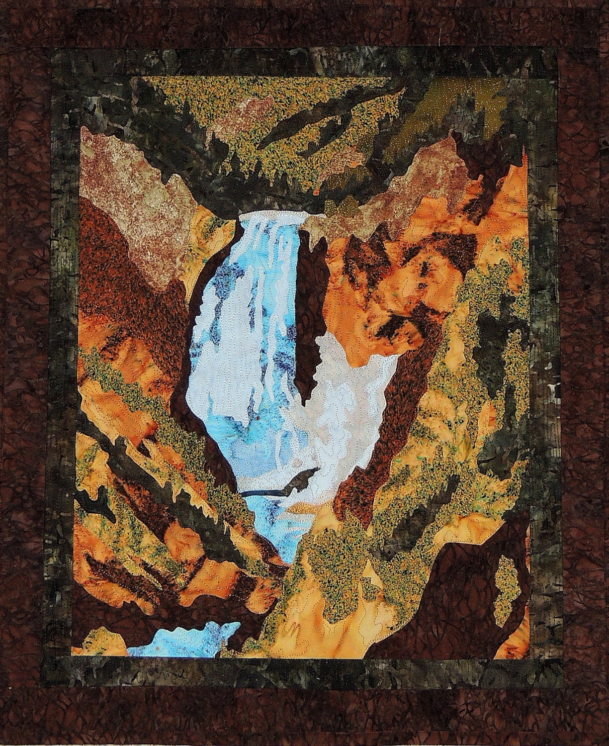 Yellowstone National Park_Artist's Point_ Fusible Applique Pattern
