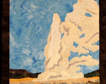 Yellowstone National Park Old Faithful Fusible Applique Patroon