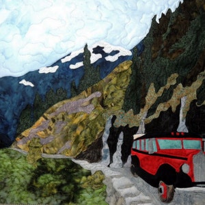Glacier Park Weeping Wall Fusible Applique Pattern