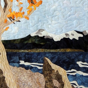 KIT: St. Mary&#39;s Lake Fusible Applique Pattern and Fabric
