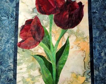 Tulip Quilted Wall Hanging Pattern