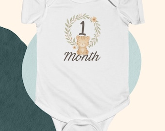 Body niemowlęce Baby Milestone 1-12 miesięcy, miesięczny ubranko dla dziecka i rekwizyt do zdjęć, urocze body niemowlęce, prezent dla noworodka