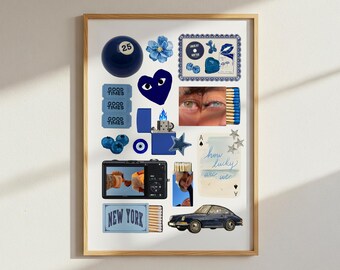 Afdrukbare retro matchbox-collageposter aangepaste paarkunst gepersonaliseerde fotocollage bewerkbare canva-sjabloon Esthetisch jubileumcadeau BF