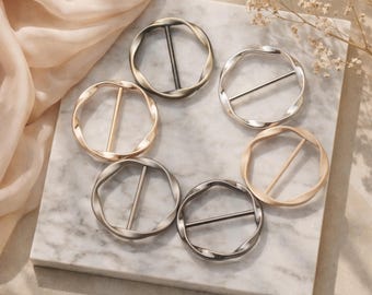 Scarf Buckle, Bandana Ring for Scarves: Shawl Holder Gift for Women