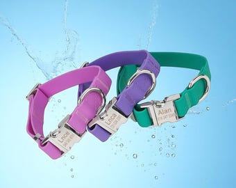 Waterproof Biothane Dog Collar – Durable Adjustable Pet Collar for Active Dogs – Custom Outdoor Dog Collar for Small to Large Breeds