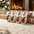 Christmas Slippers, Cute Slippers, Christmas Gift For Her, Reindeer, Santa, Christmas Tree, Gnome, Gingerbread, Family Christmas Slippers product logo