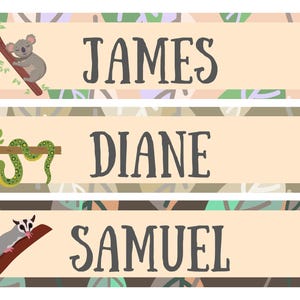 Editable Desk Name Tags – 6 Printable Student Name Plates (Canva Template)