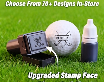 Custom Golf Ball Stamp Gift for Dad Husband Son - Personalized Golf Marker for Father’s Day, Birthday & Christmas, Golf Ball Marker