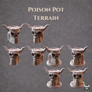 Poison Pot-terrein – Fantasy-tafelterrein – DnD-RPG