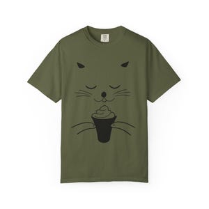 Camiseta informal unisex con estampado de helado de gato Hemp