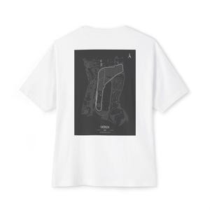 Unisex Übergröße Boxy T-Shirt mit Retro-Karte Design, Relaxed Fit T-Shirt, Freizeitkleidung, Geschenk für Reisende, Streetwear Essential, Cool