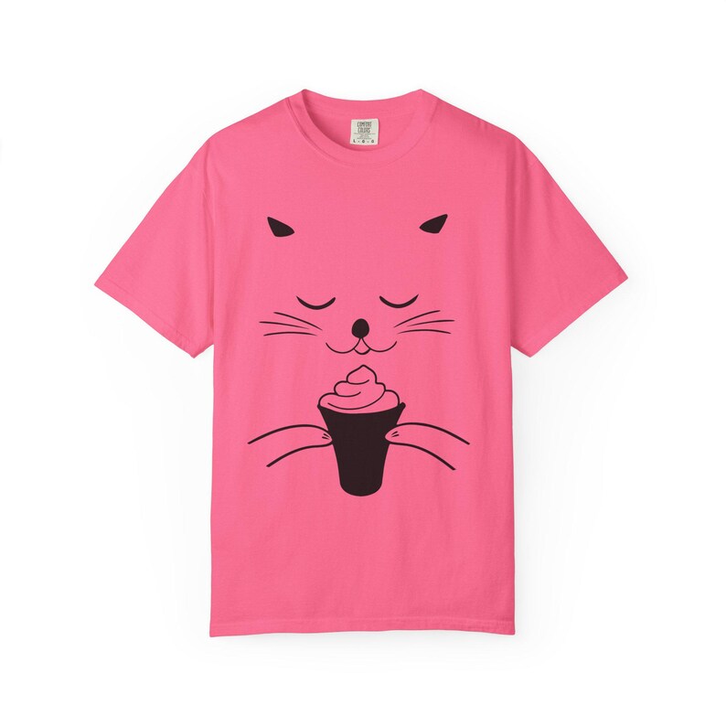 Camiseta informal unisex con estampado de helado de gato Crunchberry
