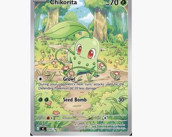 shiny chikorita pokemon card Pokmon Database - EX Unseen Forces All cards will be carefully packed for safe transit Perfect Order product listings went