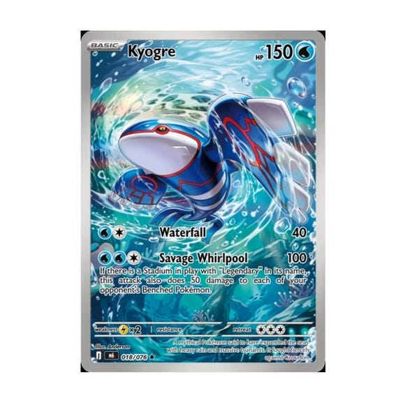 Custom Kyogre TCG Fan Art Card