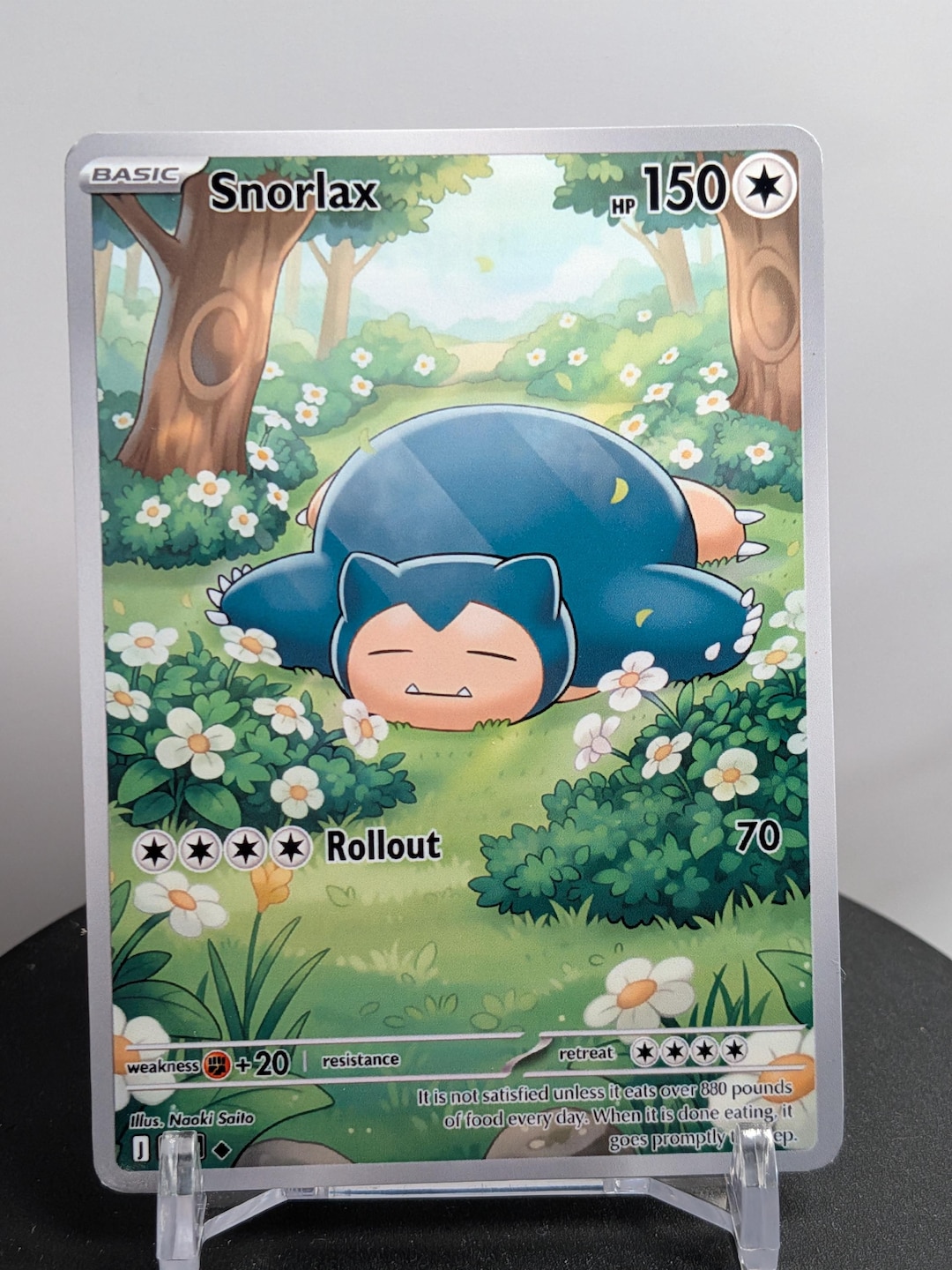 Snorlax Ful Art Custom Pokemon Card - Etsy