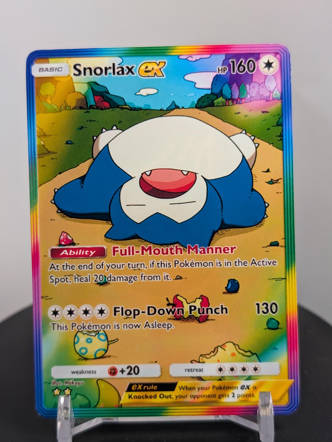 Snorlax Custom Pokemon Card - Etsy