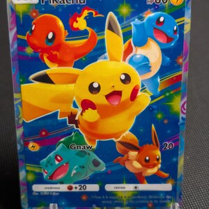 Pikachu Holo - Carta personalizada de bolsillo de Pokémon TCG