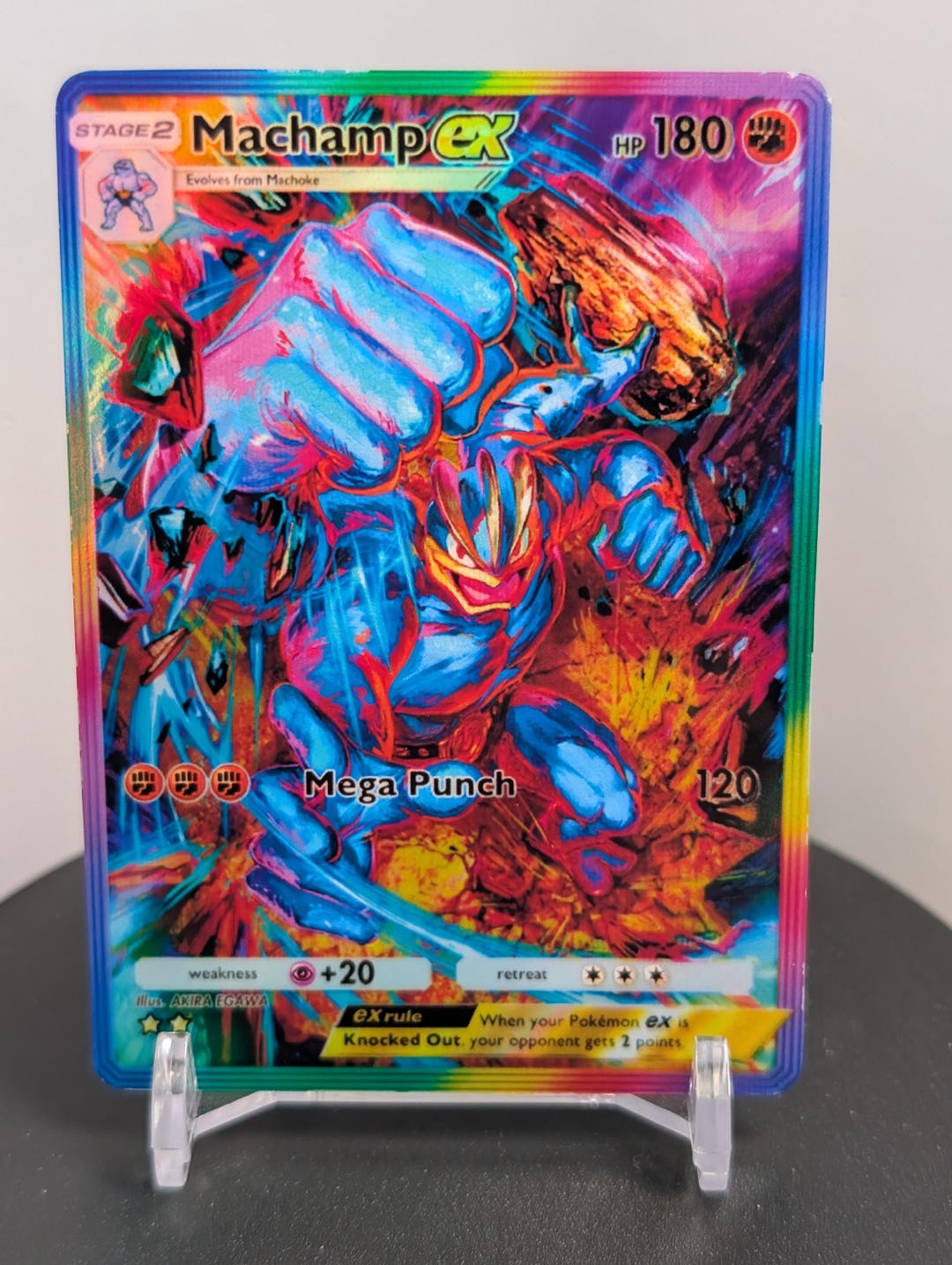 Machamp EX Custom Pokemon Card - Etsy
